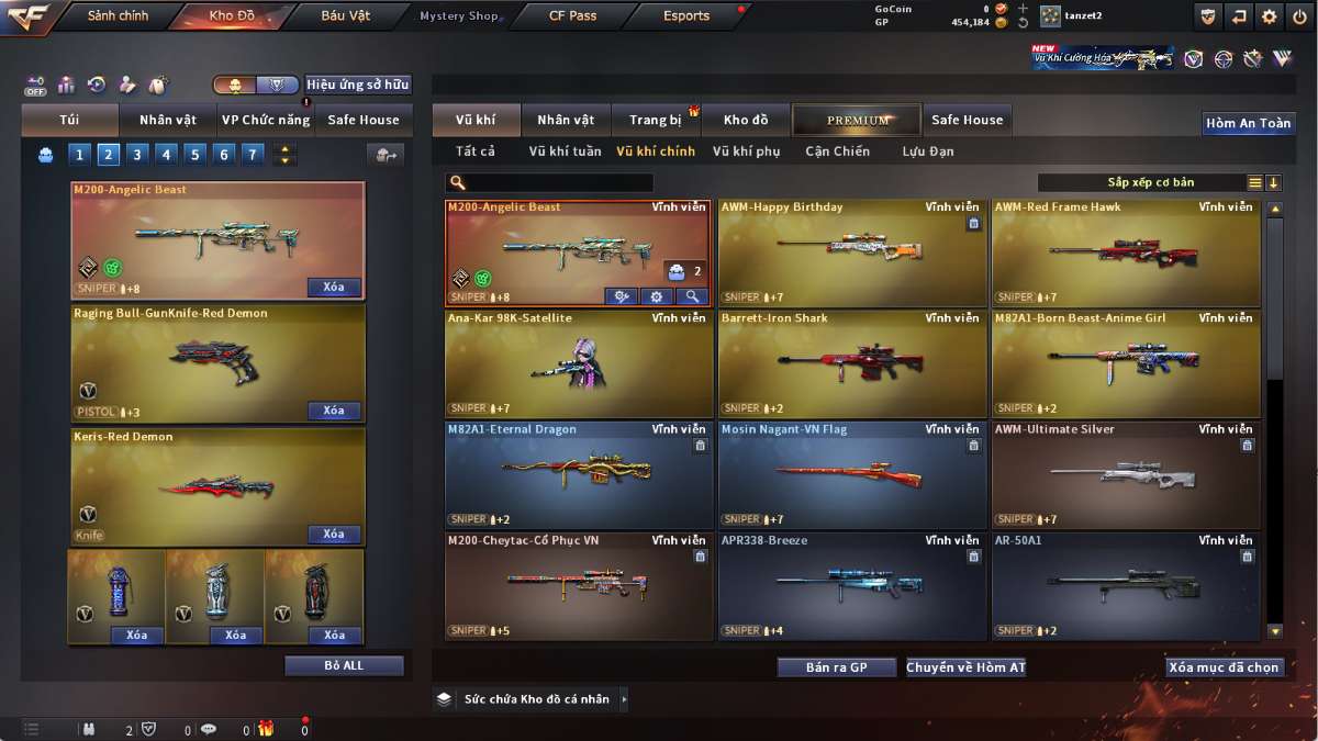 shop acc cf uy tin gia re
